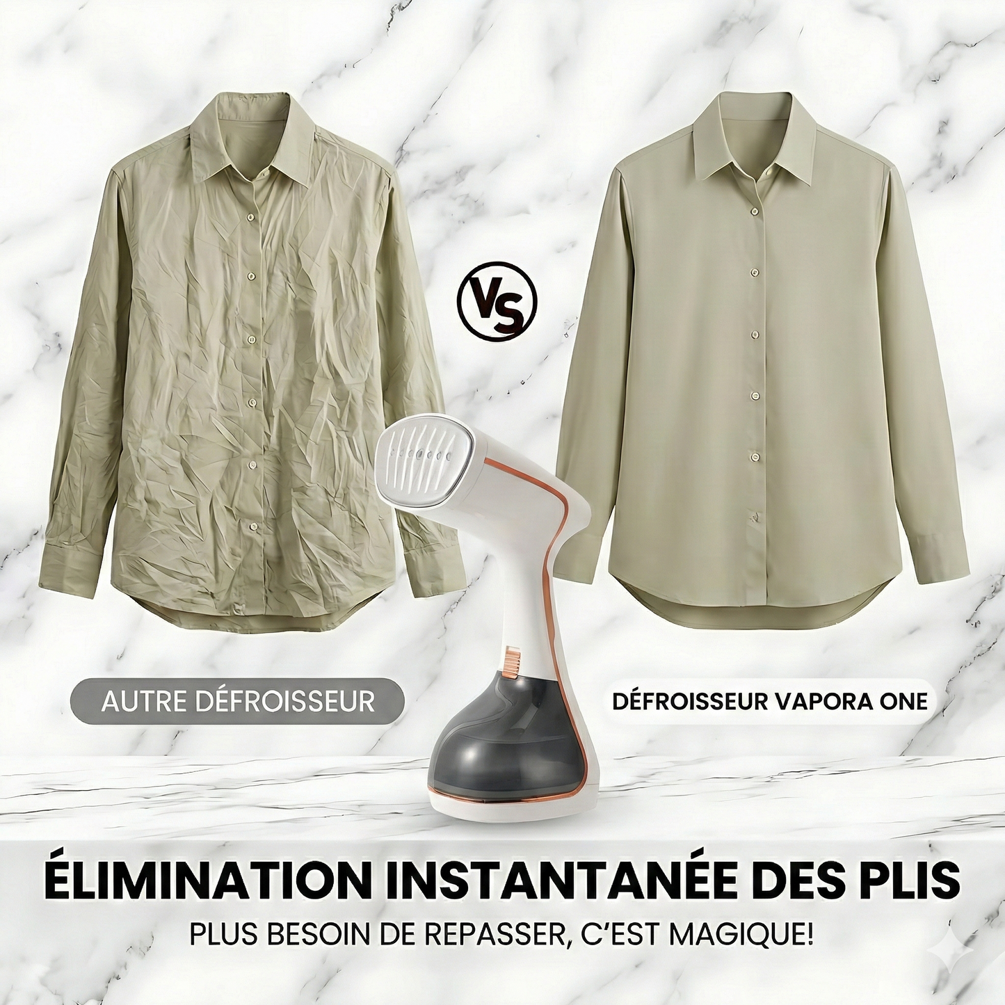 Lunéo™ Vapora One - Défroisseur vapeur portable compact