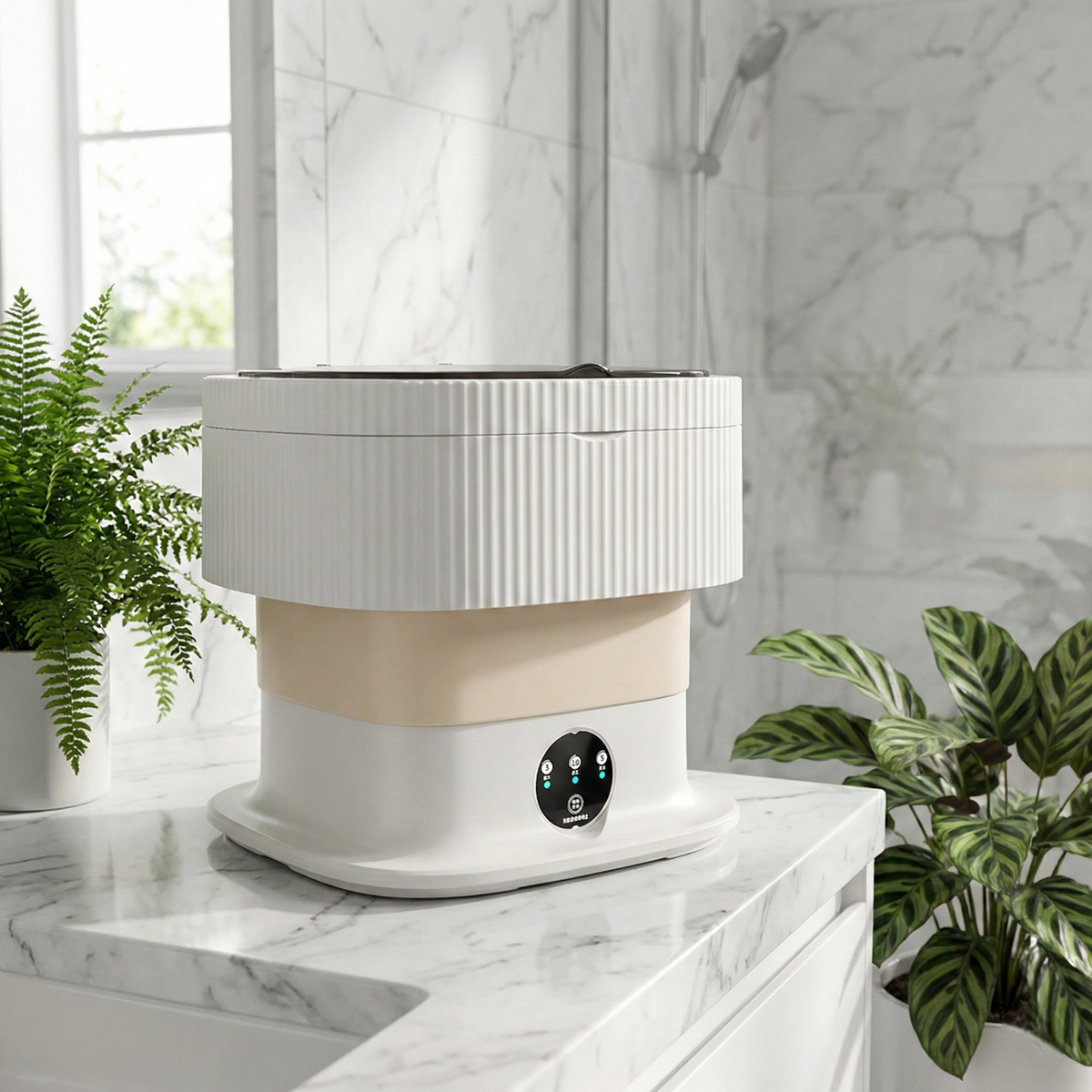 Lunéo™ Aqua Wash – Mini Machine à Laver Pliable Portable